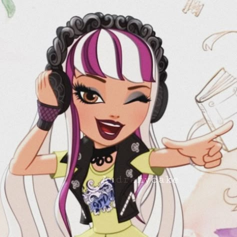 Ever After High Melody Piper, Eah Pfp, Dj Profile, Melody Piper, Eah Icons, Ever After High Characters, Darling Charming, Ever After High Icons, Cerise Hood