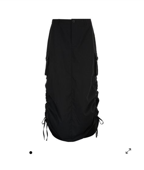 Cargo Long Skirts, Cargo Skirt Long, Cargo Skirt Black, Skirt Png, Cargo Skirt Outfit, Cargo Skirts, Muslimah Fashion Casual, Utility Skirt, Wardrobe Planning