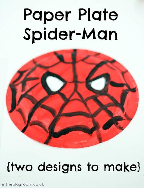 Paper plate spiderman. Easy and fun spiderman craft for kids who love super heroes Spiderman Craft, Hero Crafts, Superhero Crafts, Paper Plate Crafts For Kids, Super Hero Theme, Preschool Craft, Summer Camp Crafts, Man Crafts, Paper Plate Crafts