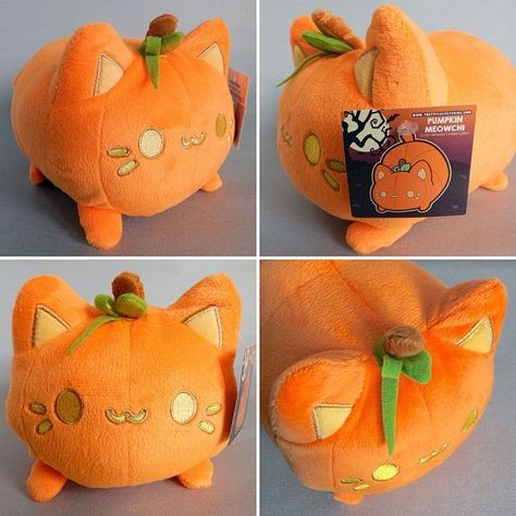 Tasty Peach Plush Review - Pumpkin Meowchi Tasty Peach Studios, Tasty Peach, Anting Manik, Plushie Patterns, Kawaii Plush, Kawaii Plushies, Dessin Adorable, Cute Stuffed Animals, Cute Toys