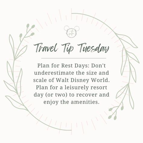 Travel Tip Tuesday reminder: Even during your whirlwind adventures, remember to take a day off. Experience the tranquility of a restful resort day, recharge your adventure batteries, and get ready to explore more. See how our family spent our latest resort day in our newest YouTube video! Tap follow to keep these travel tips coming! #waltdisneyworld #disneytraveltips #disneytravel Travel Agent Posts, Tuesday Reminder, Tuesday Travel Tip, Benefits Of Using A Travel Agent, Reasons To Use A Travel Agent, Becoming A Disney Travel Agent, Travel Tip Tuesday, Travel Agent Career, Disney Travel Agents