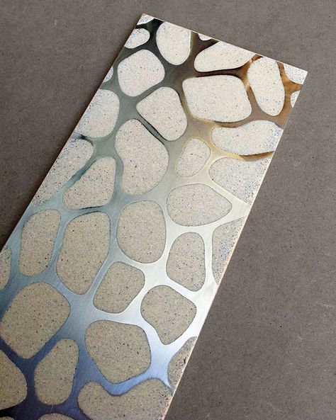 Decoration Beton, Mdf Panel, Modern Interior Decor, Concrete Furniture, Metal Tile, Concrete Projects, Concrete Cement, Concrete Art, Concrete Tiles