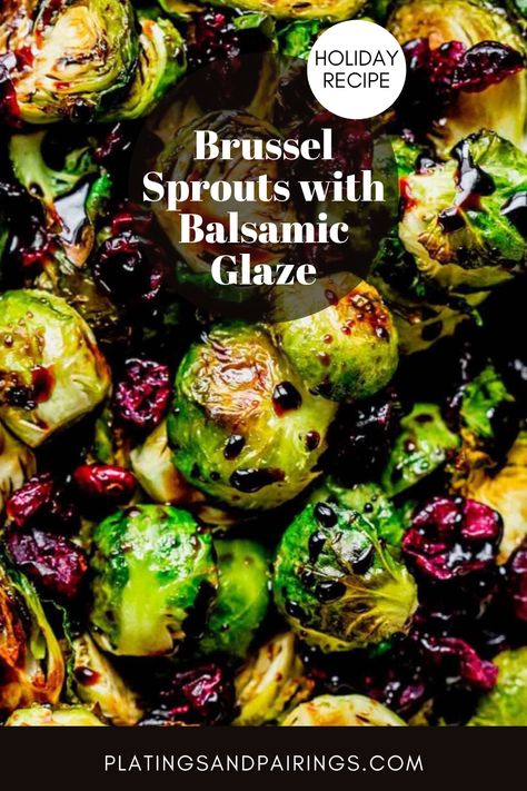 Roasted Balsamic Brussel Sprouts with cranberries is a simple side dish recipe that both kids and adults love! They're crispy and delicious. I get asked to make this dish every year for Thanksgiving and Christmas! // roasted oven // baked // oven // easy // vegan // best Basalmic Brussel Sprouts, Roasted Balsamic Brussel Sprouts, Brussel Sprouts With Cranberries, Thanksgiving Brussel Sprouts, Brussels Sprouts With Cranberries, Cranberries Recipes, Brussel Sprouts Recipes Easy, Roasted Brussel Sprouts Oven, Glazed Brussels Sprouts