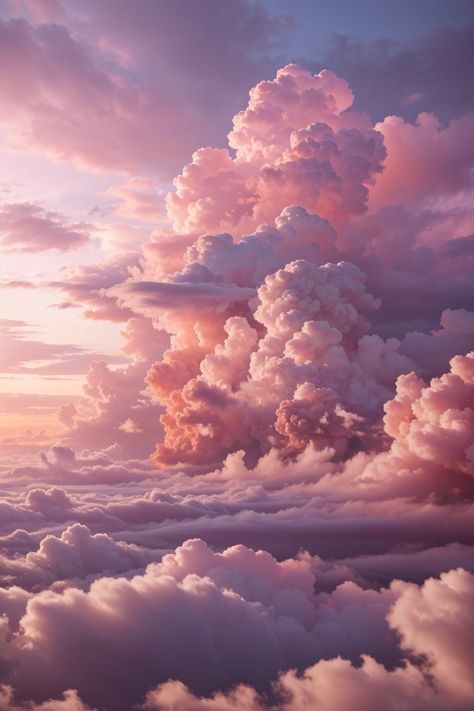 pink clouds розовые облака ai небо sky Dreamy Background Aesthetic, Hd Clouds Wallpaper, Calming Sky Aesthetic, Pink Cloud Aesthetic, Pink Sky With Clouds, Pink Clouds Aesthetic, Soft Calm Aesthetic, Clouds Sunrise, Pretty Clouds