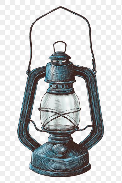 Old Lamp Drawing, Oil Lamp Illustration, Nightingale Tattoo, Myanmar Tattoo, Lantern Sketch, Mirror Sketch, Camp Lamp, Lantern Sticker, Lantern Drawing