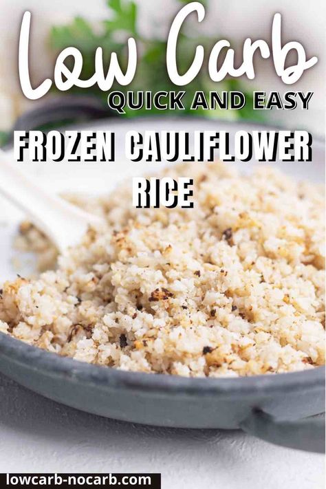 Baked Frozen Cauliflower Rice Recipes Using Frozen Cauliflower Rice, Cauliflower Rice From Frozen, Frozen Cauliflower Rice Recipes, Frozen Riced Cauliflower Recipes Keto, How To Freeze Cauliflower Rice, Keto Mashed Cauliflower, Keto Pasta Recipe, How To Cook Cauliflower, Banting Recipes