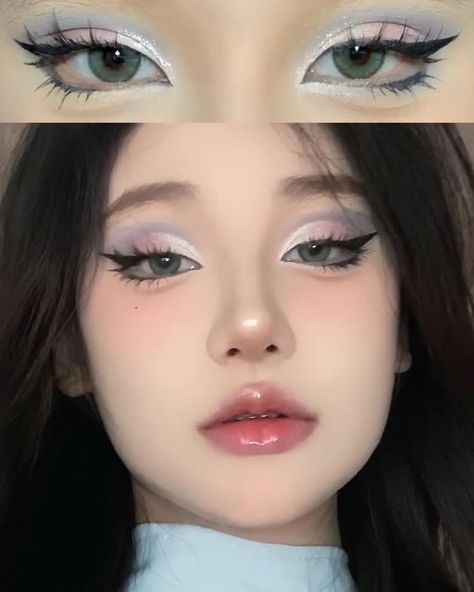 Makeup Asia, Makeup Ulzzang, Baking Makeup, Lovely Makeup, Cute Eye Makeup, Doll Eye Makeup, Ethereal Makeup, Pinterest Makeup, Edgy Makeup