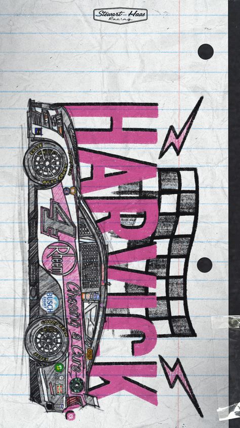 Stewart-Haas Racing on Twitter: "Drawing up a #WallpaperWednesday fit for #NASCARThrowback.… " Nascar Poster, Nascar Drawings Art, Nascar Design, Nascar Painting Canvas, Nascar Graphics, Nascar, Sketch Book, Art Drawings, Drawings