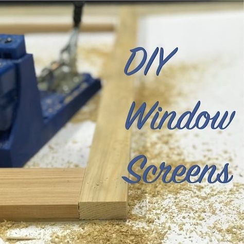 Diy Window Screens, Window Privacy Screen, Window Screen Frame, Diy Window Screen, Bug Screen, Diy Window Treatments, Wood Window, Wood Screens, Window Screen