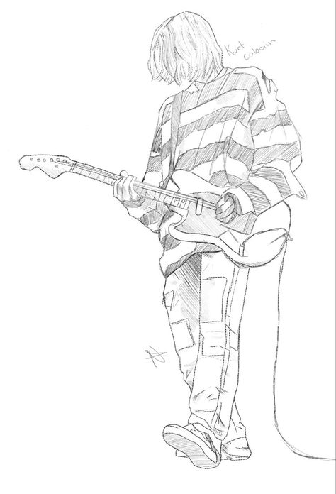 People Holding Guitar Reference, Music Related Art Ideas, Drawing Reference Poses Guitar, How To Draw Someone Playing Guitar, Hand On Guitar Reference, Guitar Playing Drawing Reference, Someone Playing Electric Guitar, Drawing Guitar Poses, Art Reference Guitar