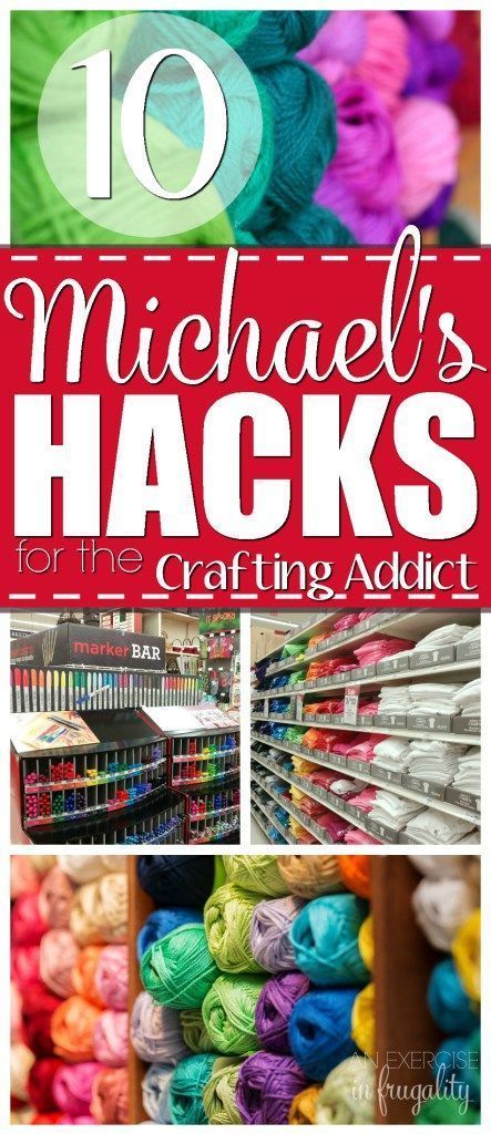 10 Michael's Hacks for the Crafting Addict-If you are a serious crafter, chances are you spend a lot of time (and money) at Michael's. But your hobby doesn't have to put you in debt. With these tips you can save a TON of money at Michael's! Michaels Craft, Money Frugal, Coupon Ideas, Crochet And Knitting, Diy Art Projects, Frugal Living Tips, Saving Ideas, Budget Friendly Recipes, Budget Planning