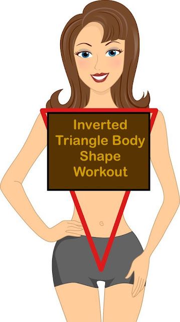 the-inverted-triangle-body-shape-workout Body Shape Workout, Adductor Workout, Body Type Workout, Shape Workout, Body Weight Workout Plan, Inverted Triangle Body Shape, Narrow Hips, Triangle Body Shape, Ab Challenge