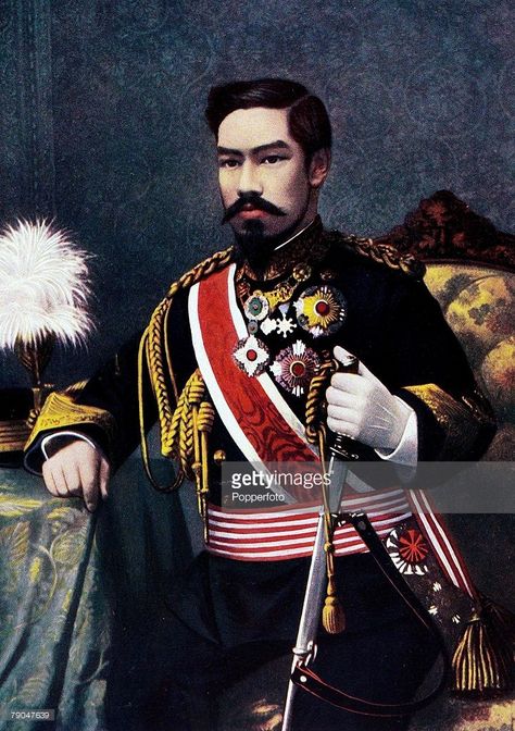 Royalty, 19th Century, A portrait of his imperial Majesty Mutsuhito, the Emperor of Japan Sengoku Jidai, Kamakura Period, Meiji Restoration, Ancient Discoveries, Japanese History, Yamagata, Asian History, Japan Photo, Character Wallpaper