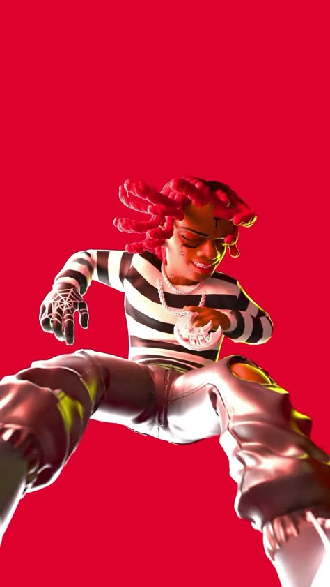 Miss The Rage Wallpaper, Trippie Red Wallpaper, Kaws Iphone Wallpaper, Trippie Red, Photographie Indie, Rapper Wallpaper Iphone, Miss X, Album Artwork Cover Art, Anime Rapper