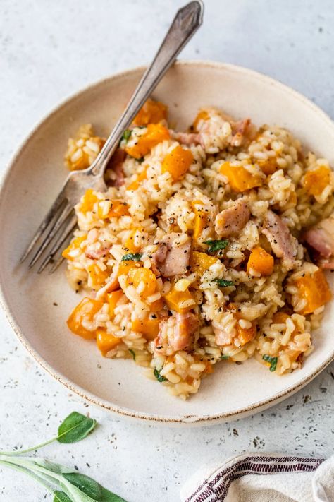 Butternut Squash Risotto – WellPlated.com Best Butternut Squash Soup, Well Plated, Apple Walnut Salad, Butternut Squash Soup Recipe, Easy Butternut Squash, Chicken Saltimbocca, Squash Risotto, Bacon Potato Salad, Chicken And Butternut Squash