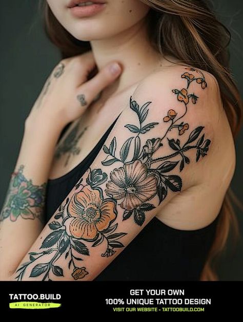 Stylish Womens Half Sleeve Tattoo Ideas for Your Next Ink Adventure Half Sleeve Tattoos For Women Meaningful, Womens Half Sleeve Tattoo Ideas, Half Sleeve Ideas, Womens Half Sleeve Tattoo, Womens Half Sleeve, Half Sleeve Tattoo Ideas, Classy Tattoo, Photorealistic Portraits, Cool Half Sleeve Tattoos