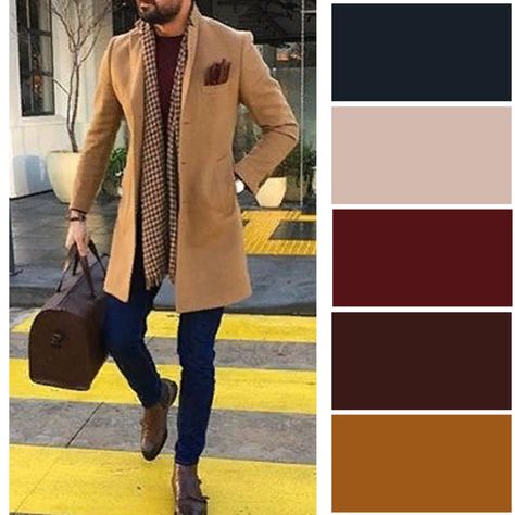 Dark Autumn Color Palette Men, Dark Autumn Men Outfits, Dark Autumn Men, Deep Autumn Men Outfits, Deep Autumn Outfits Men, Deep Autumn Men, Grwm Men, Orange Pants Outfit, Warm Spring Color Palette