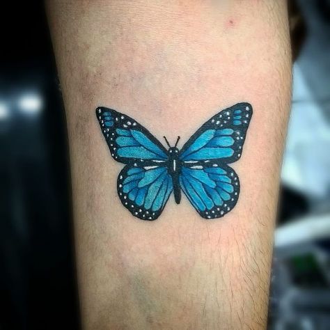 Tattoo Borboleta, Borboleta Tattoo, Mum Tattoo, Blue Butterfly Tattoo, Animals Tattoo, Kunst Tattoos, Butterfly Tattoos For Women, Blue Tattoo, Butterfly Tattoo Designs