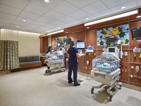 University Of Kentucky Campus, Healthcare Jobs, Interactive Walls, Neonatal Intensive Care Unit, Parents Room, Healthcare Design, Clinic Design, Twins Room, Intensive Care Unit