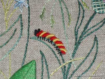 Embroidered Garden, Bugs Embroidery, Spring Embroidery, French Knot Stitch, French Knot Embroidery, Embroidery Leaf, Embroidered Leaves, Brazilian Embroidery, Creative Embroidery