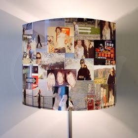 Upcycle-This: DIY Lamp Shades Photo Lampshade, Lampshade Kits, Photo Lamp, House Redo, Home Decor Craft, Lampshade Designs, Mood Lights, Diy Letters, Disco Lights