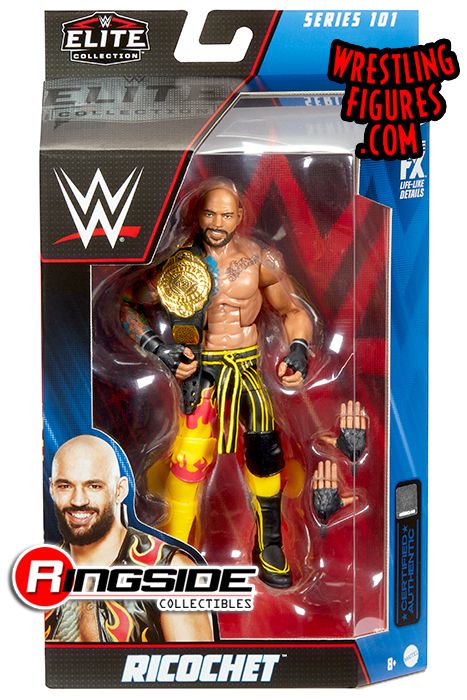 Ricochet - WWE Elite 101 WWE Toy Wrestling Action Figure Wwe Action Figures Elite, Ricochet Wwe, Wwe Intercontinental Championship, Wwe Belts, Martial Arts Belts, Wwe Toys, Wwe Figures, Wwe Action Figures, Wwe Elite