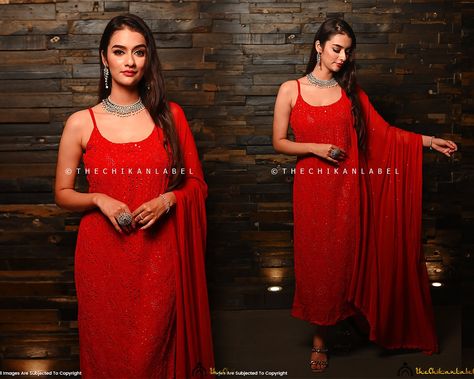 Just in! This unique STRAPPY CHIKANKARI KURTI pant Set Red Long Strappy Chikankari Kurti for $84.99. #HandmadeClothing #StrappyTop #GiftForHer #StrappyBodysuit #ChikankariKurtaSet #StrappyKurtiSet #LucknowChikankari #StrappyLingerie #StrappyHeel #SalwarKameez Lucknowi Chikankari Suits, Chikan Kurti, Kurti Pant Set, Kurti Palazzo, Chikankari Kurti, Chikankari Suits, Lucknowi Chikankari, Kurtis With Pants, Designer Studio