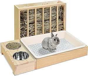 Bunny Litter Box, Rabbit Feeder, Rabbit Hay Feeder, Hay Rack, Hay Racks, Pet Feeding Station, Rabbit Hay, Hay Feeder, Automatic Feeder