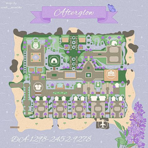 Acnh Maps, Kawaii Island, Cottagecore Animal Crossing, Dream Address, Acnh Inspiration, Map Layout, Animals Crossing, Island Adventure, Animal Crossing Guide