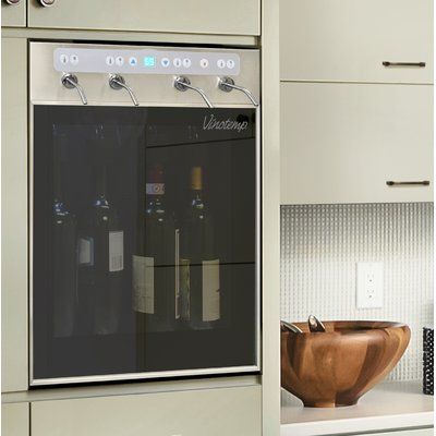 4 Bottle Single Zone Built-In Wine Cooler Built In Wine Dispenser, Subzero Wine Fridge, Crendeza With Built In Wine Cooler, Subzero Wine Refrigerator, Best Wine Coolers, Undercounter Wine Cooler, Built In Wine Cooler, Wine Dispenser, Make Your Own Wine