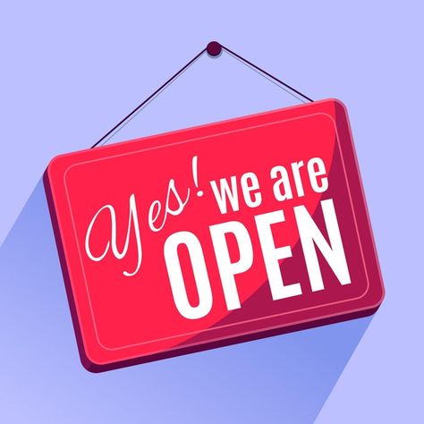 Open For Business Quotes, We Are Open For Business Signs, We're Open Sign Business, Open For Business Image, Now Open Poster Design, We Are Open Poster, Shop Open Sign, Open For Business Sign, We're Open Sign