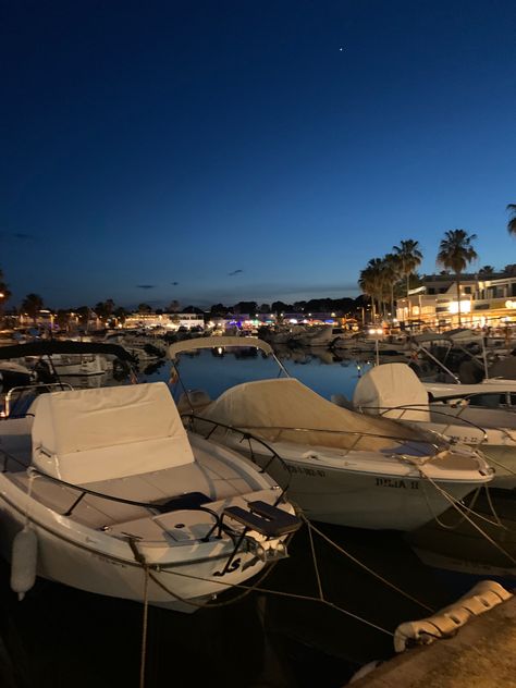 #aesthetic #night #boats #menorca Barco Aesthetic, Summer 24, Menorca, Boats, Pins, Quick Saves