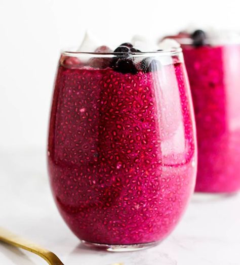 36 Beet Recipes That Will Show You Exactly How to Eat Beets | SELF Paleo Pudding, Strawberry Chia Pudding, Meatless Breakfast, Chia Puddings, Pudding Chia, Chia Recipe, Chia Seed Recipes, Beet Recipes, Chia Pudding Recipes