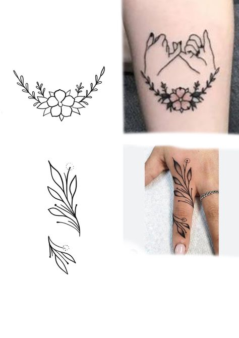 Finger Tattoos Stencils, Hand Tattoos For Women Stencils, Finger Tattoo Stencil, Flower Finger Tattoo, Flower Outline Tattoo, Flower Finger Tattoos, Finger Rose Tattoo, Traditional Tattoo Stencils, Rose Tattoo Stencil