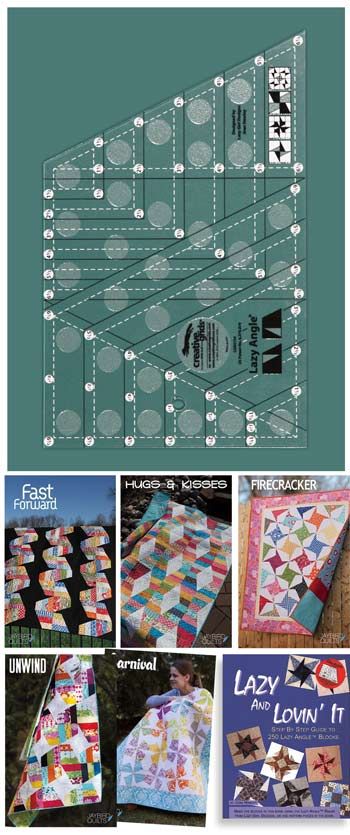 Creative Grids Non-Slip Lazy Angle Ruler Quilt Accessories, Creative Grids Rulers, Quilt Layout Ideas, Twister Quilts, Quilt Rulers, Quilt Tools, Knit Quilt, Quilt Templates, Jaybird Quilts