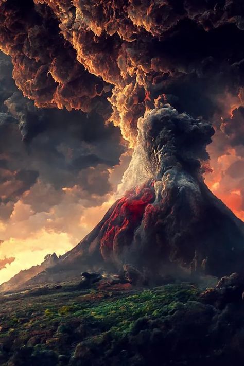 Erupting Volcano AI art Fantasy Volcano, Erupting Volcano, Art Generator, Free Fun, Art Challenge, Volcano, Cool Artwork, Dark Fantasy, Concept Art