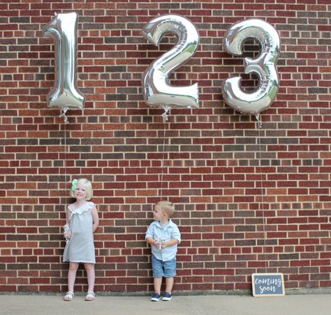 Third baby announcement! Third Baby Announcements, 3rd Pregnancy Announcement, 3rd Baby Announcement, Baby Number 3, Pregnancy Announcement Sibling, Boy Announcement, Creative Pregnancy Announcement, Baby Announcement Pictures, Cute Pregnancy Announcement