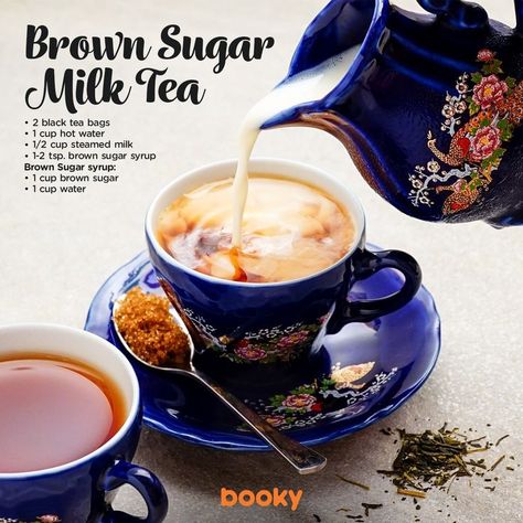 Best Hot Tea, Brown Sugar Milk Tea, Warm Drinks Recipes, Brown Sugar Milk, Hot Tea Recipes, Women Together, Milk Tea Recipes, Hot Drinks Recipes, Tea Drink Recipes