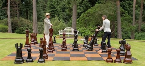 Giant Chess Board, Outdoor Chess, Dragon Chess, Medieval Chess Set, Stone Chess Set, Large Chess Set, Giant Chess, Chess Board Set, Backyard Views