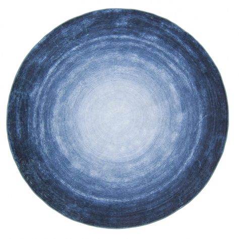 Blue Round Rug, Ballroom Design, Living Room Turquoise, Blue Origin, Viscose Rug, Austin Homes, Round Carpet, Blue Carpet, Flat Woven Rug