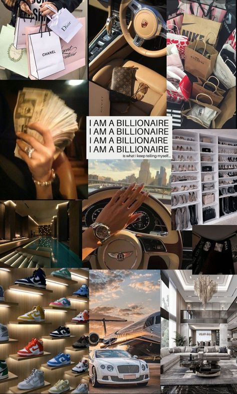 manifesting money wallpaper aesthetic Billionaire Vision Board, Vision Collage, Paid Online Surveys, Vision Board Collage, Billionaire Life, Board Wallpaper, Financial Motivation, Life Goals Future, Money Vision Board