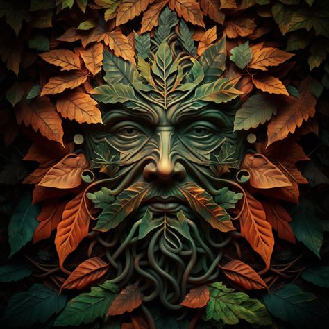 Face of the Green Man Green Man Images, Green Man Pottery, The Green Man Tattoo, The Green Man Art, The Green Man Pagan, Green Man Art, Green Man Tattoo, Green Man Sculpture, Tree Man