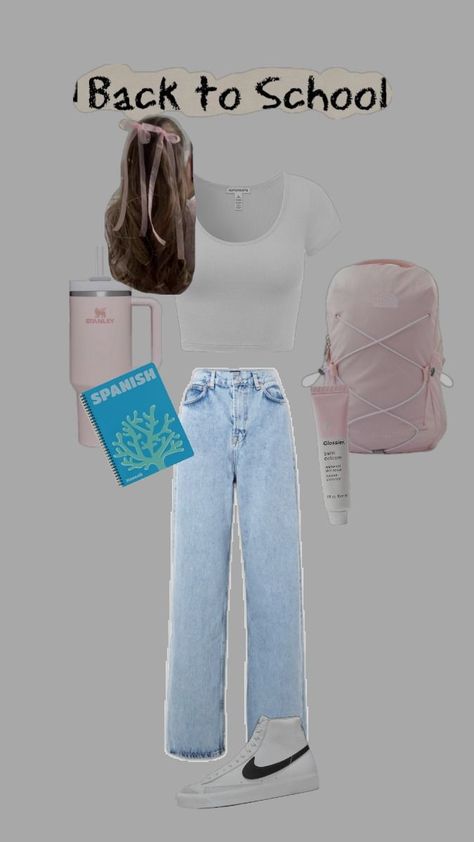 back to school outfits#Fitinspo #Backtoschool #Backtoschooloutfit #Outfitinspo #Ihateschool #backtoschooloutfitshighschool Back To Outfits School, Back To School Outfits Highschool, Teenage Summer, First Day Of School Outfits, Outfits Highschool, Cute Middle School Outfits, Teacher Fits, School Outfits Highschool, Middle School Outfits