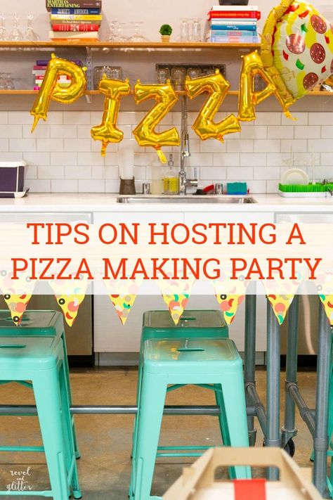 Pizza Making Party, Pizza Party Games, Pizza Party Themes, Kids Pizza Party, Boy Sleepover, Pizza Party Birthday, Pajama Birthday Parties, National Pizza Day, Birthday Pizza