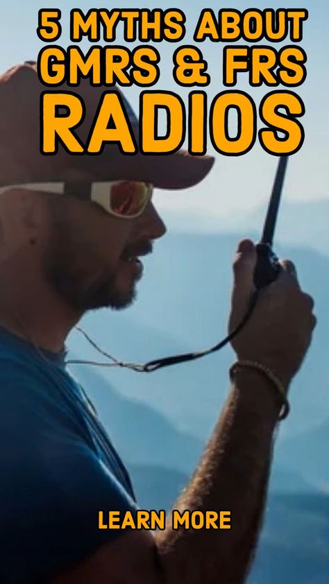 GMRS and FRS radio myths and misconceptions. 2 Way Radio, Gmrs Radio Antenna, Cb Radio Truck, Road Trip Safety, Gmrs Radio, Prepper Ideas, Radio Scanners, Police Radio, Home Safety Tips