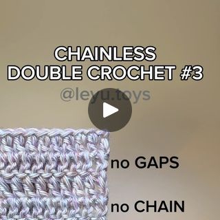 Double Chain Crochet Tutorial, Chainless Starting Double Crochet, Starting Crochet Chain, Starting A Crochet Chain, Double Crochet Turning Chain, Half Double Crochet Foundation Chain, Crochet Edges, Toys Crochet, Straight Edge