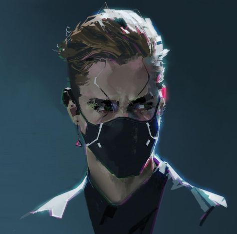 Cyberpunk Hairstyles, Max Dunbar, Cyberpunk Character Design, Cyberpunk Character Art, Cyberpunk Men, Cyberpunk Rpg, Cyborgs Art, Drawing Cartoon Faces, Cyberpunk Character