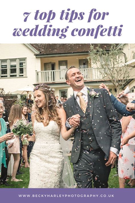 7 Top Tips for Wedding Confetti – Get the Best Wedding Confetti Photos Ever! Confetti Wedding Photo, Confetti Photos, Party Entrance, English Wedding, Amazing Weddings, Wedding Confetti, Nature Wedding, Alternative Wedding, Top Tips