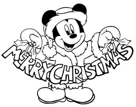 Disney Christmas Colouring picture Natal Do Mickey Mouse, Mickey Coloring Pages, Merry Christmas Coloring Pages, Christmas Colouring Pages, Free Christmas Coloring Pages, Mickey Mouse Coloring Pages, Christmas Coloring Sheets, Christmas Tree Coloring Page, Printable Christmas Coloring Pages