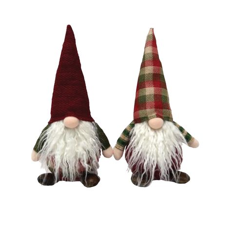 "Find the Santa's Workshop 8\" Plaid Gnomes, 2ct. at Michaels. com. Gnomes are known for bringing good luck and bountiful harvests to our summer gardens, but less well-known is their innate love for Santa Claus and all things Christmas. Gnomes are known for bringing good luck and bountiful harvests to our summer gardens, but less well known is their innate love for Santa Claus and all things Christmas. Looking festive and fun in their colorful plaid outfits, both of these gnomes are anxiously aw Summer Gardens, Christmas Tabletop Decor, Gnomes Diy, Santa's Workshop, Christmas Tabletop, Teddy Bear Collection, Plaid Outfits, Christmas Tree With Gifts, Christmas Figurines